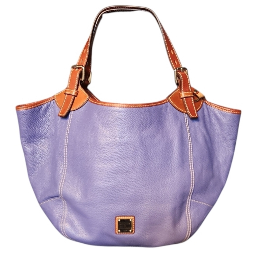 Dooney & Bourke Lavender Pebble Leather Hobo Tote